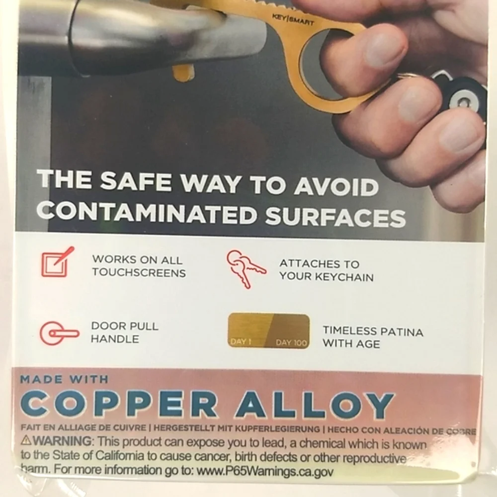 Key Smart Clean Key Copper Alloy for Doors, Keypads, Touchscreens